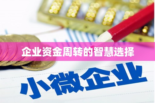 鸡泽企业资金周转的智慧选择