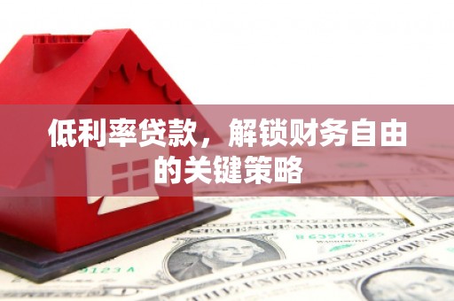 鸡泽低利率贷款，解锁财务自由的关键策略