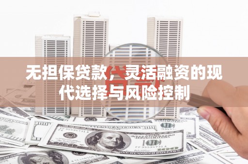 鸡泽无担保贷款，灵活融资的现代选择与风险控制