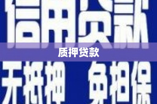 鸡泽质押贷款