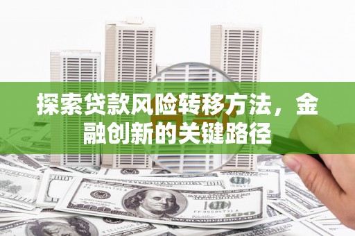 鸡泽探索贷款风险转移方法，金融创新的关键路径