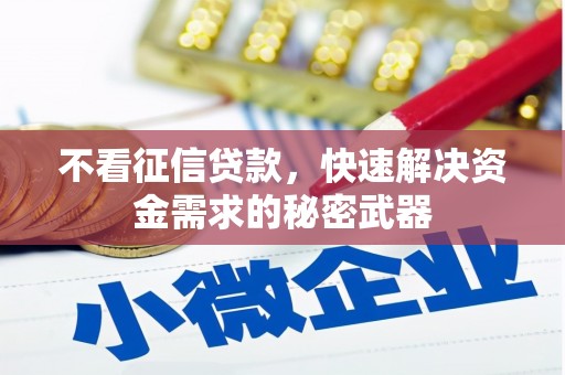 鸡泽不看征信贷款，快速解决资金需求的秘密武器