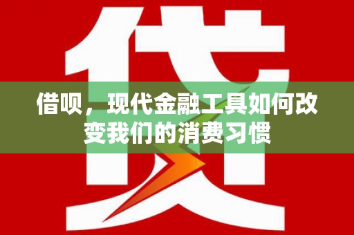 鸡泽借呗，现代金融工具如何改变我们的消费习惯