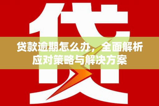 鸡泽贷款逾期怎么办，全面解析应对策略与解决方案