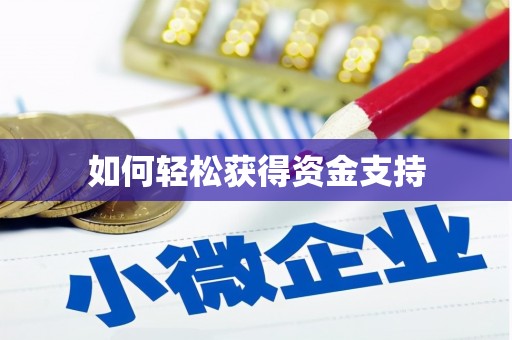 鸡泽如何轻松获得资金支持